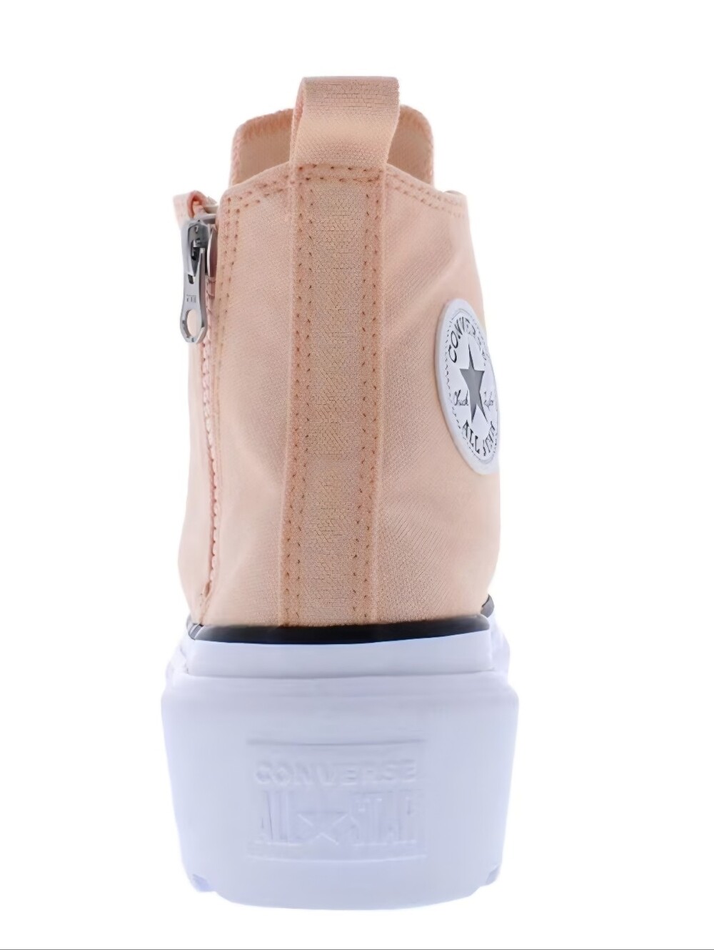 Converse Chuck Taylor All Star Platform HighTop Peach Canvas Zipper US Wmns 7.5 - Picture 4 of 12